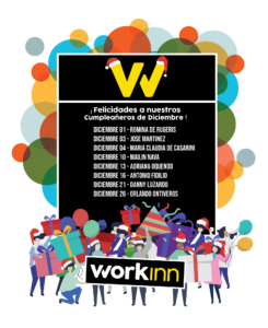 Cumpleañeros Workinn diciembre 2019 Maracaibo